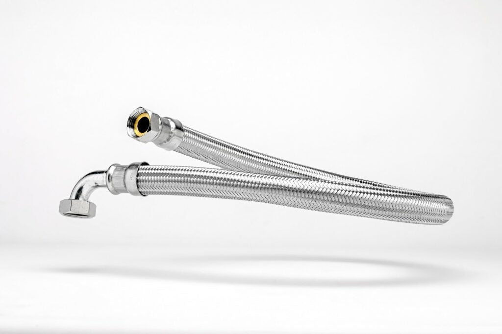 Flexibele RVS slang 120 cm DN20 – aansluitmateriaal voor waterontharders