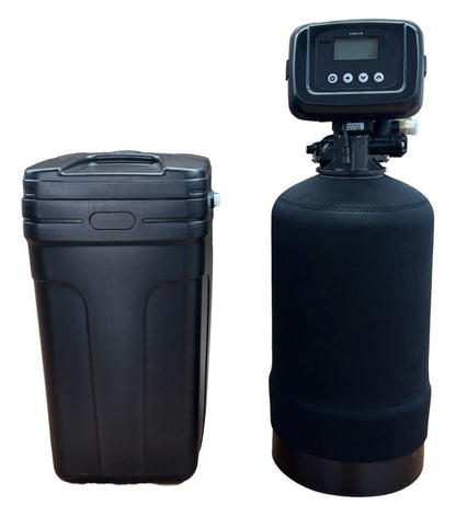 FlexFlow 10 waterontharder 10 liter – compact systeem met zoutvat en digitaal display voor woningen tot 6 personenv